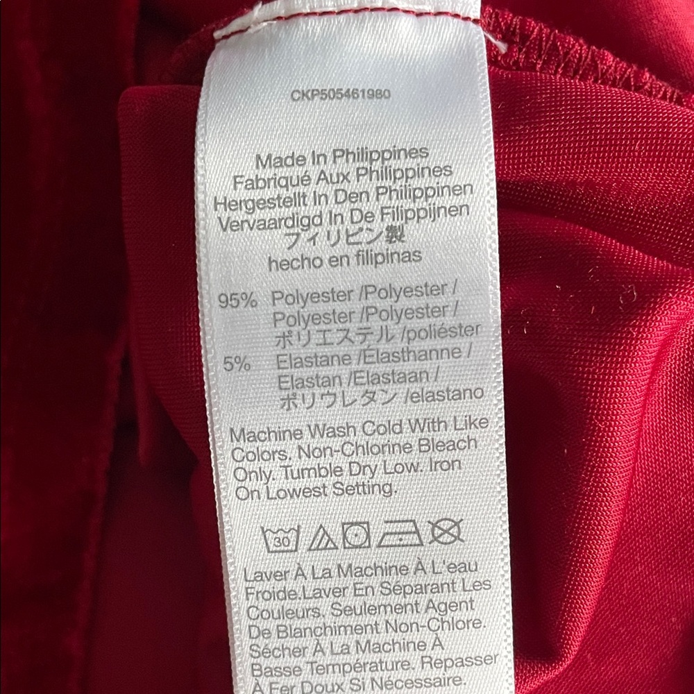 Madewell Velvet Relaxed Tee in Ruby - Picture 3 of 6